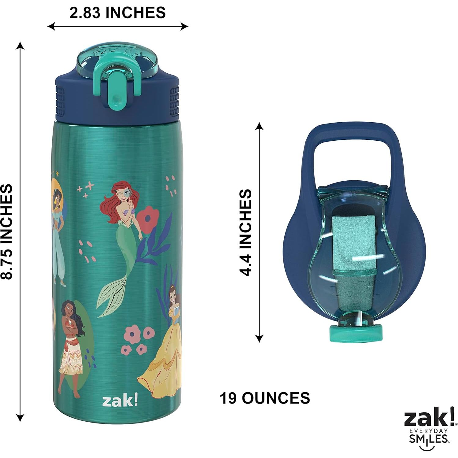Botella de Agua Zak Designs Disney Princess 19 oz Acero