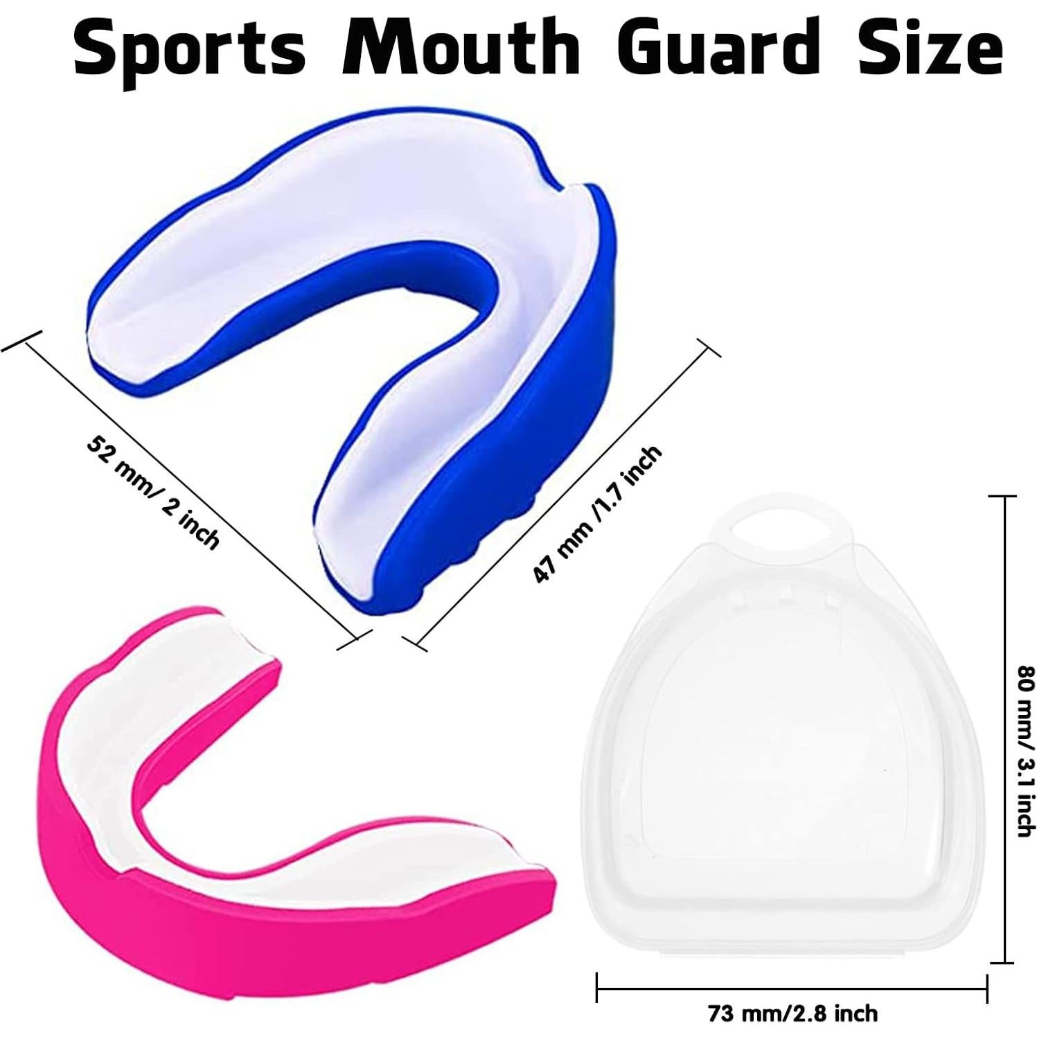 Paquete de 2 Protectores Bucales Geodurn para Niños - Negro y Rojo