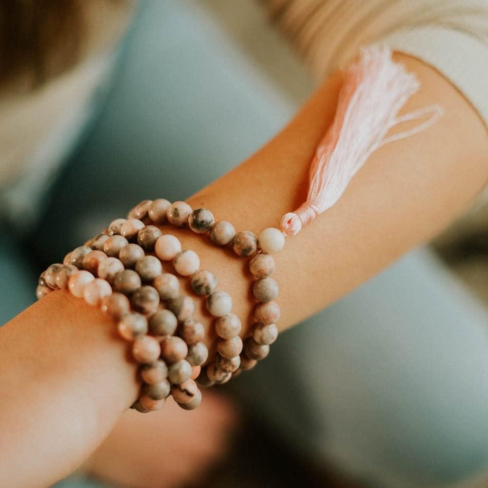 Collar Japamala AURA 108 Cuentas de Cristal Natural 8 mm