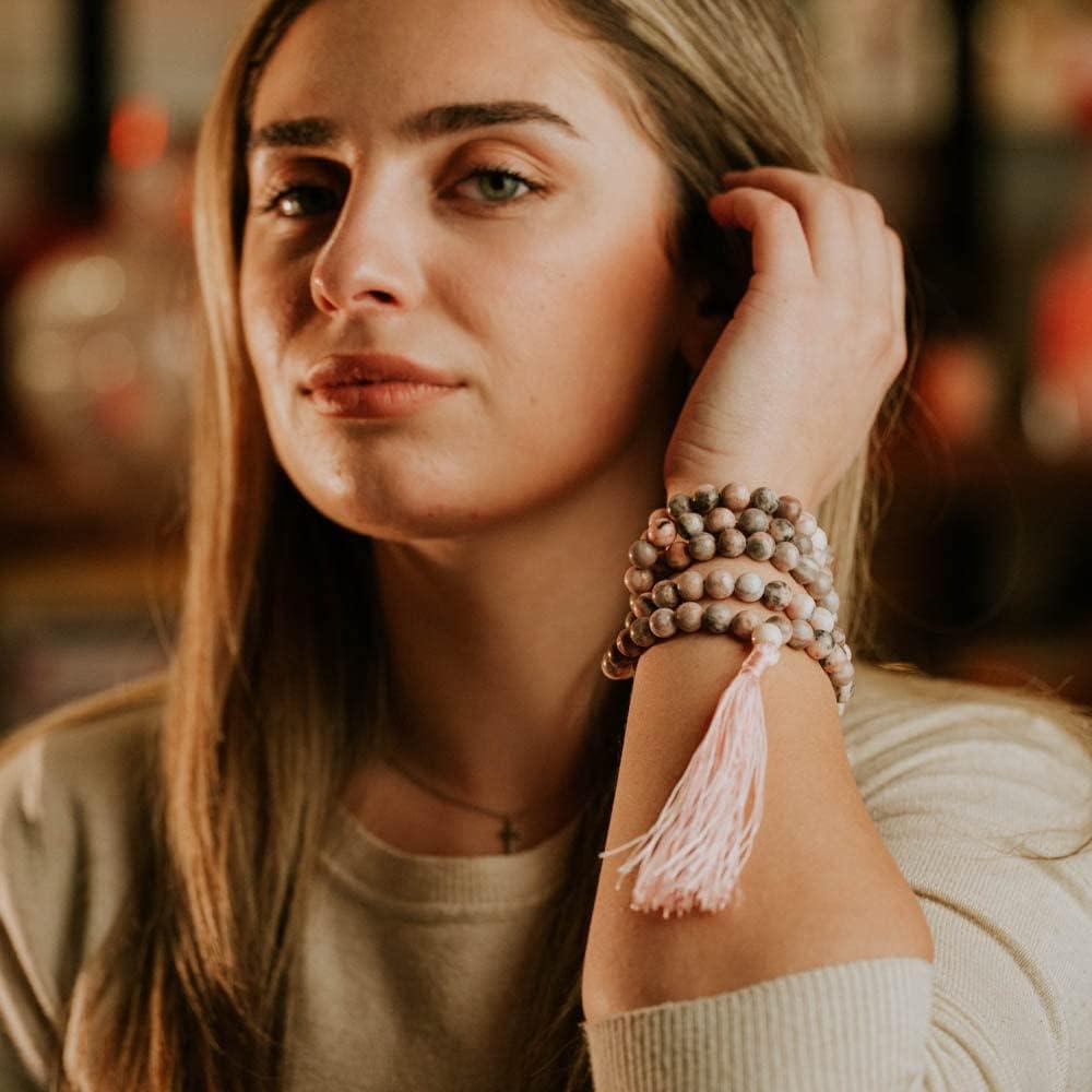 Collar Japamala AURA 108 Cuentas de Cristal Natural 8 mm