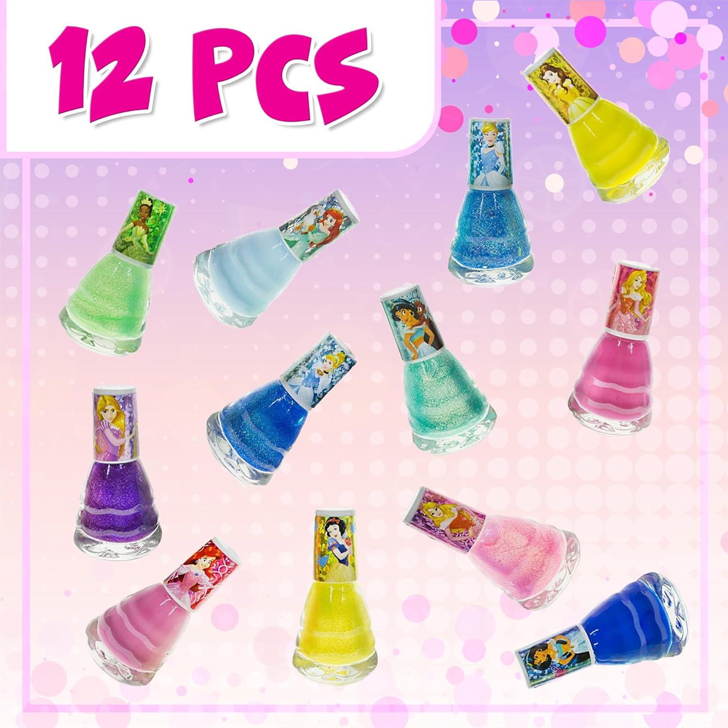 Kit de Esmalte de Uñas Townley Girl Princesas Disney 14 Piezas
