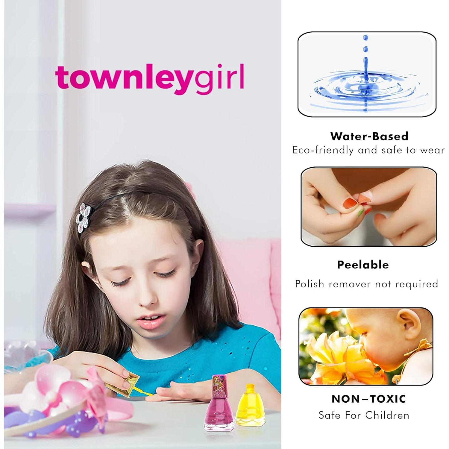 Kit de Esmalte de Uñas Townley Girl Princesas Disney 14 Piezas