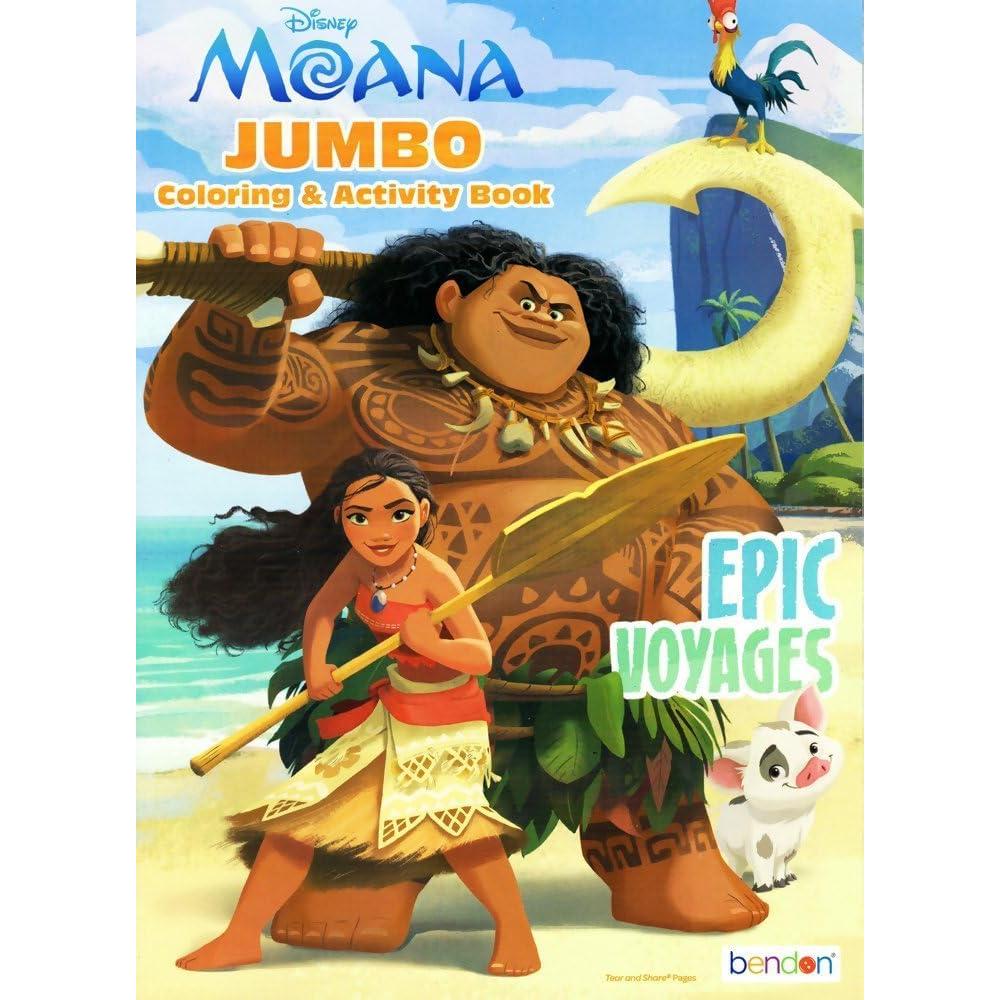 Set de Colorear y Actividades Disney para Niños - Moana, Frozen