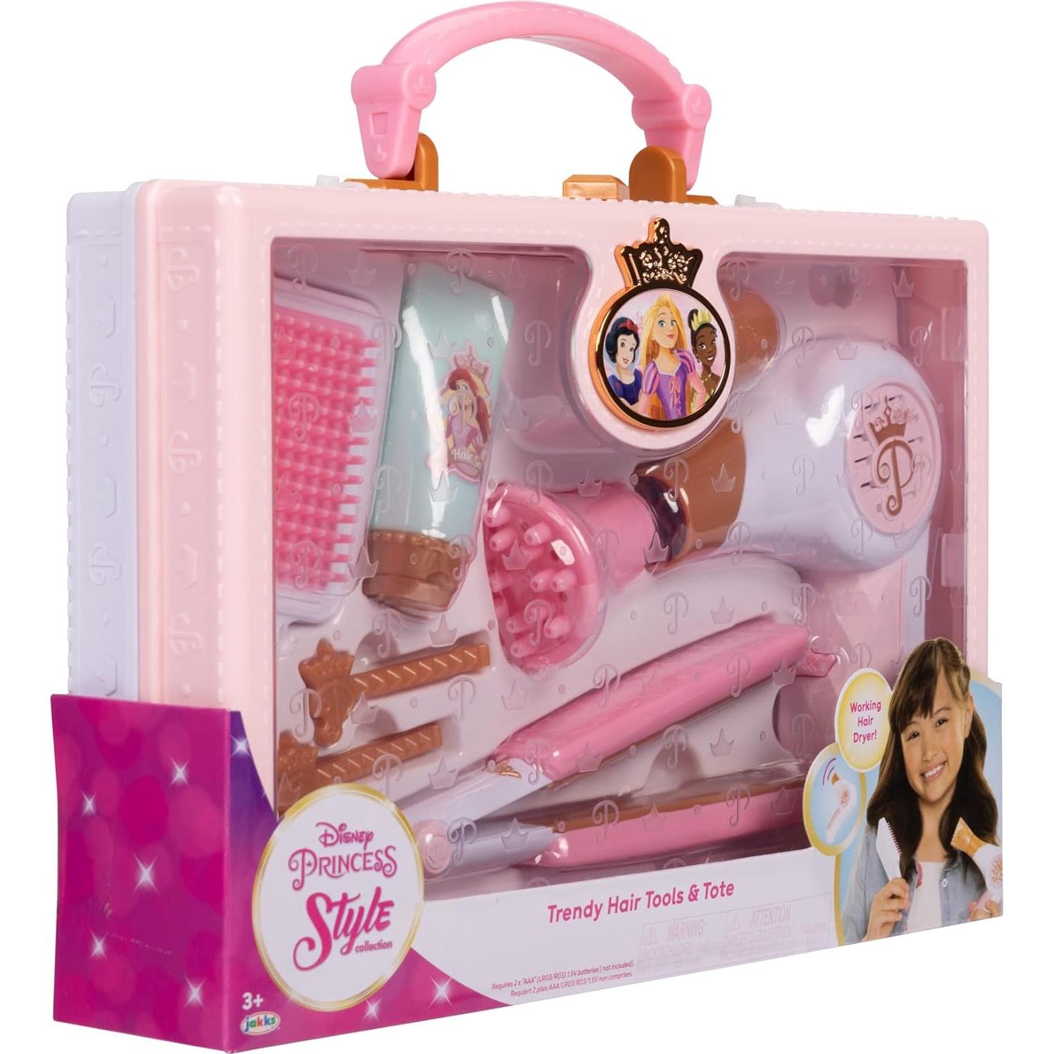 Juego de Estilo de Princesa Disney con Secador y Tote