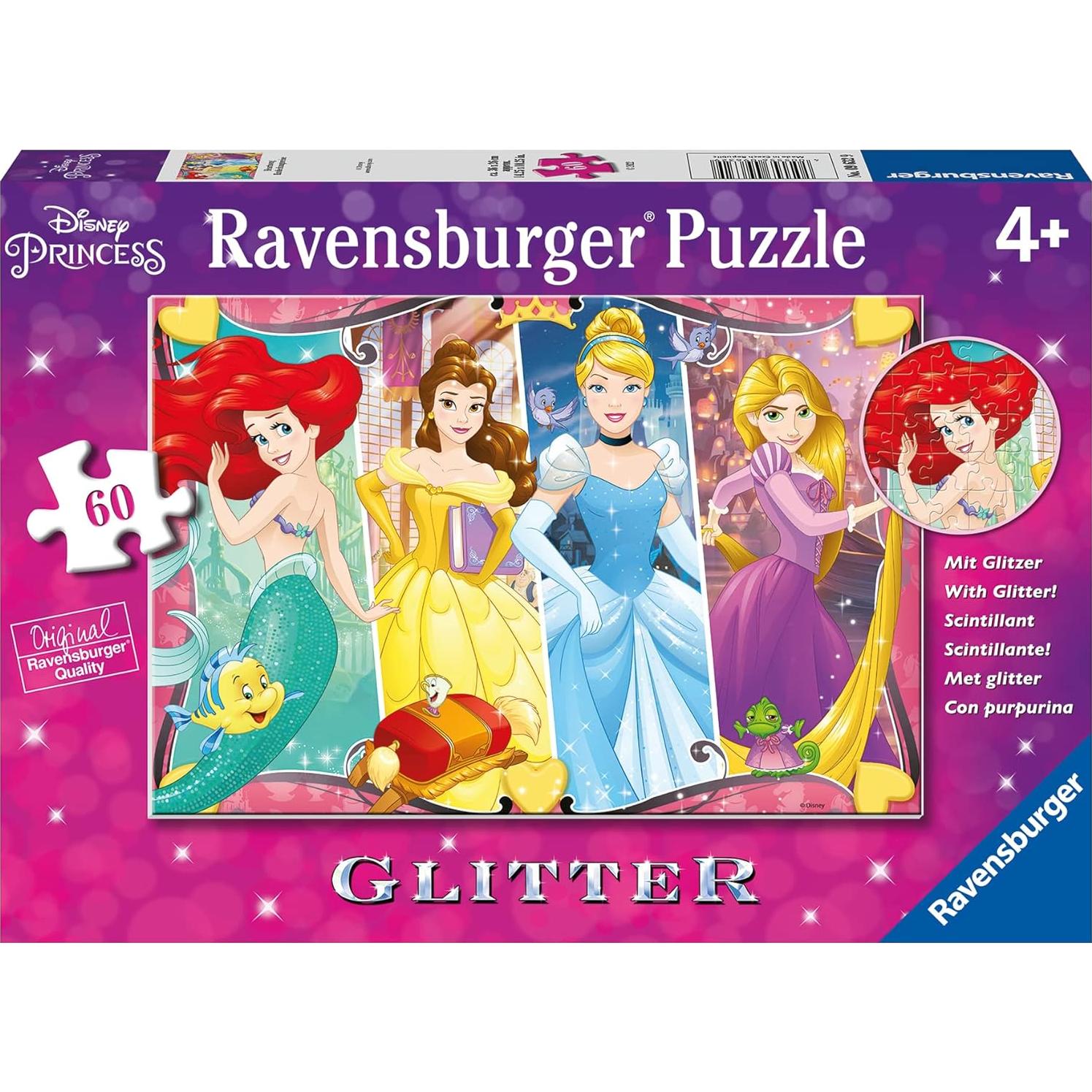 Rompecabezas Ravensburger Princesa Disney 60 Piezas Glitter