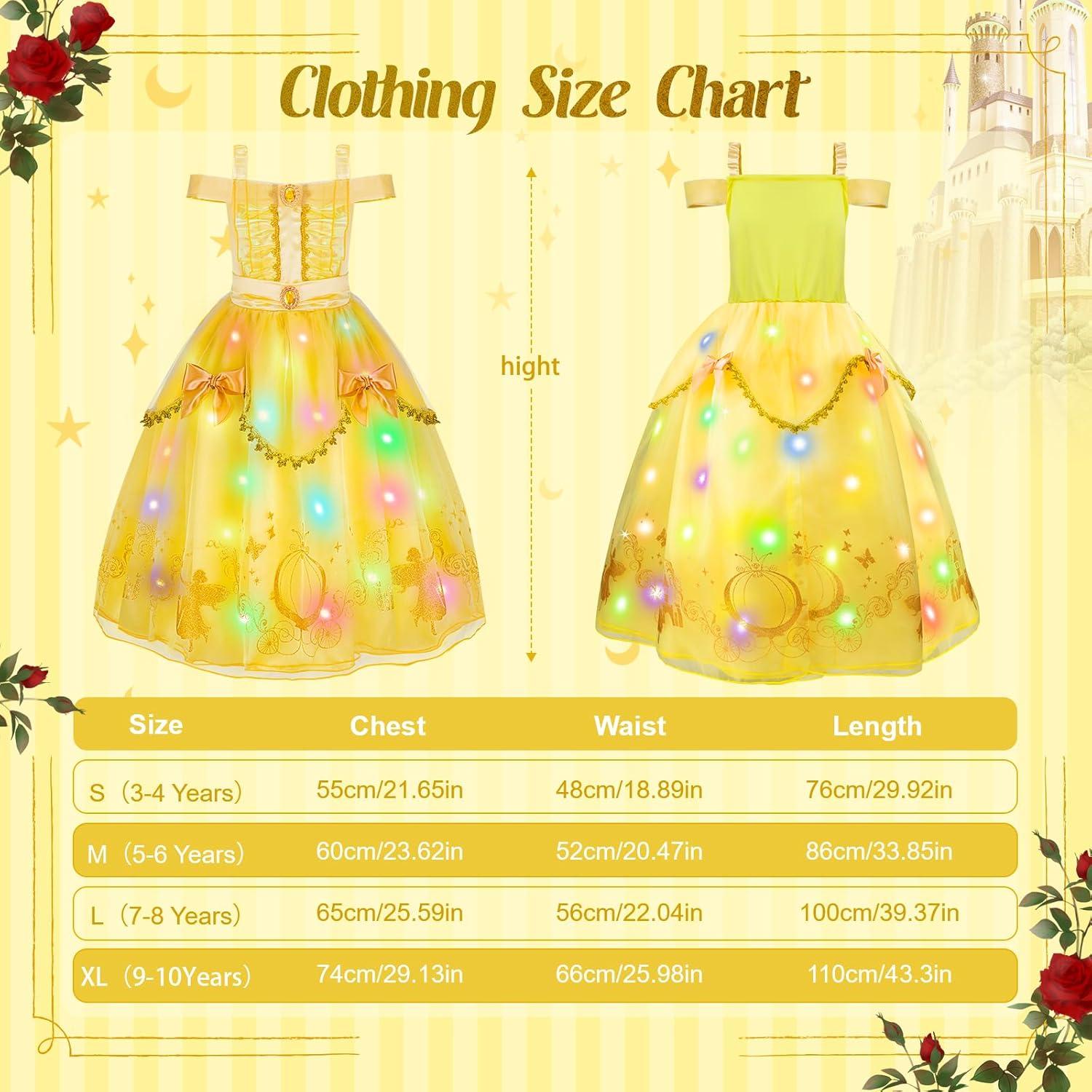 Vestido de Princesa Meland para Niñas 3-10 Años - Brillante