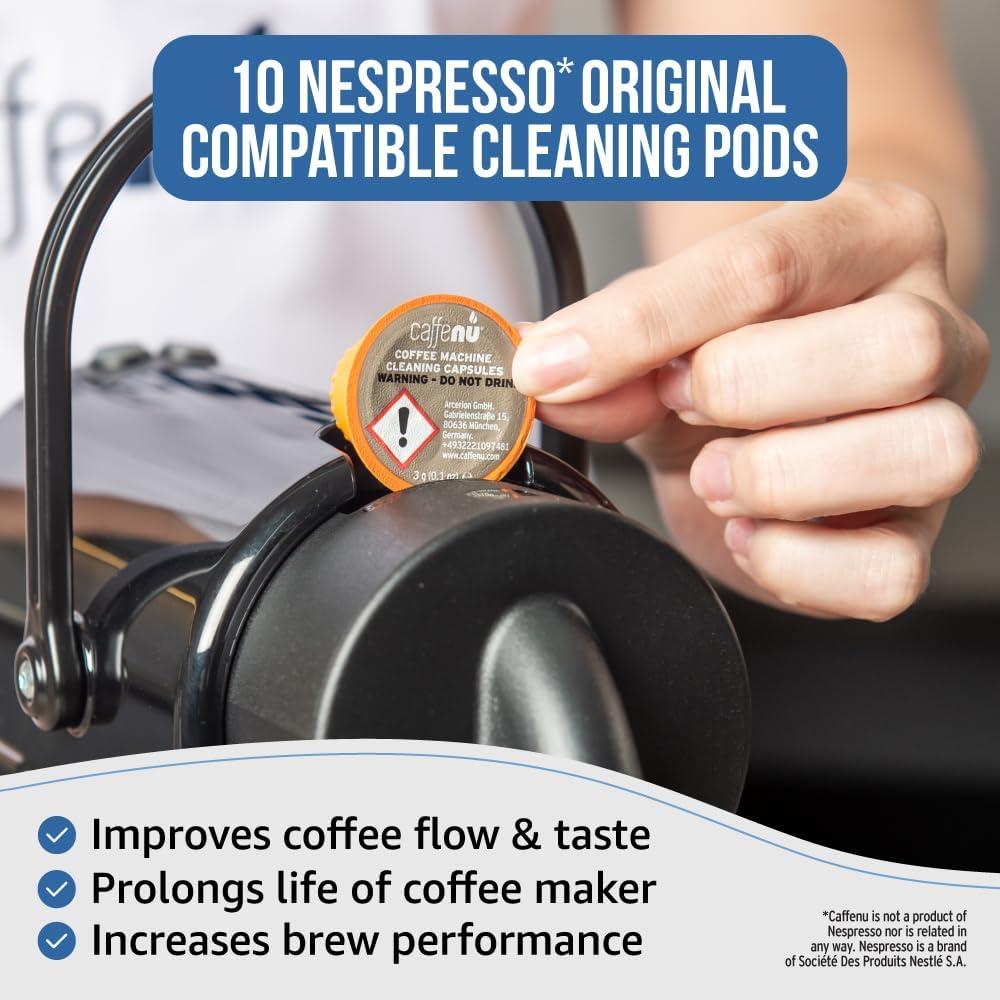 Cápsulas de limpieza Caffenu para Nespresso - 10 unidades