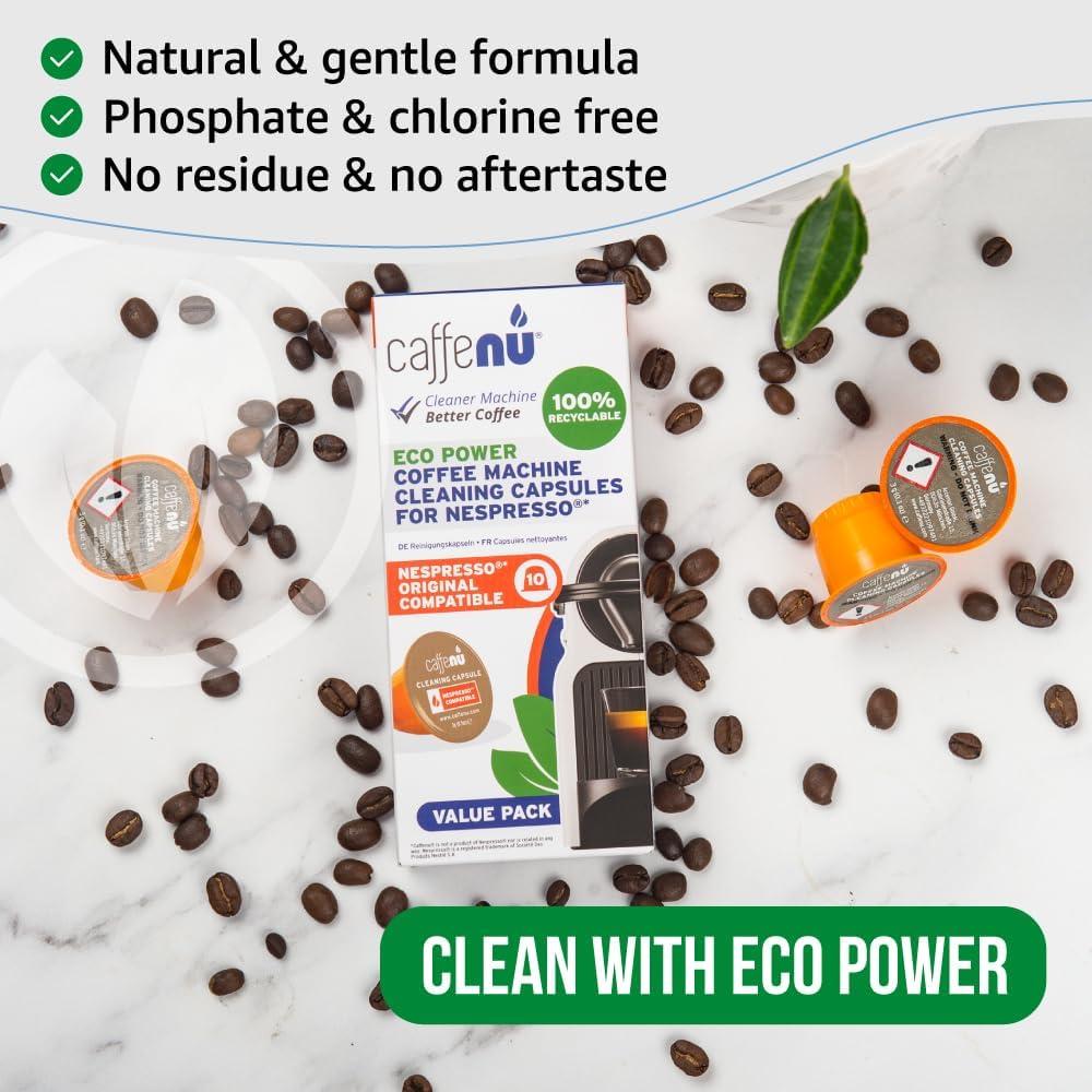 Cápsulas de limpieza Caffenu para Nespresso - 10 unidades