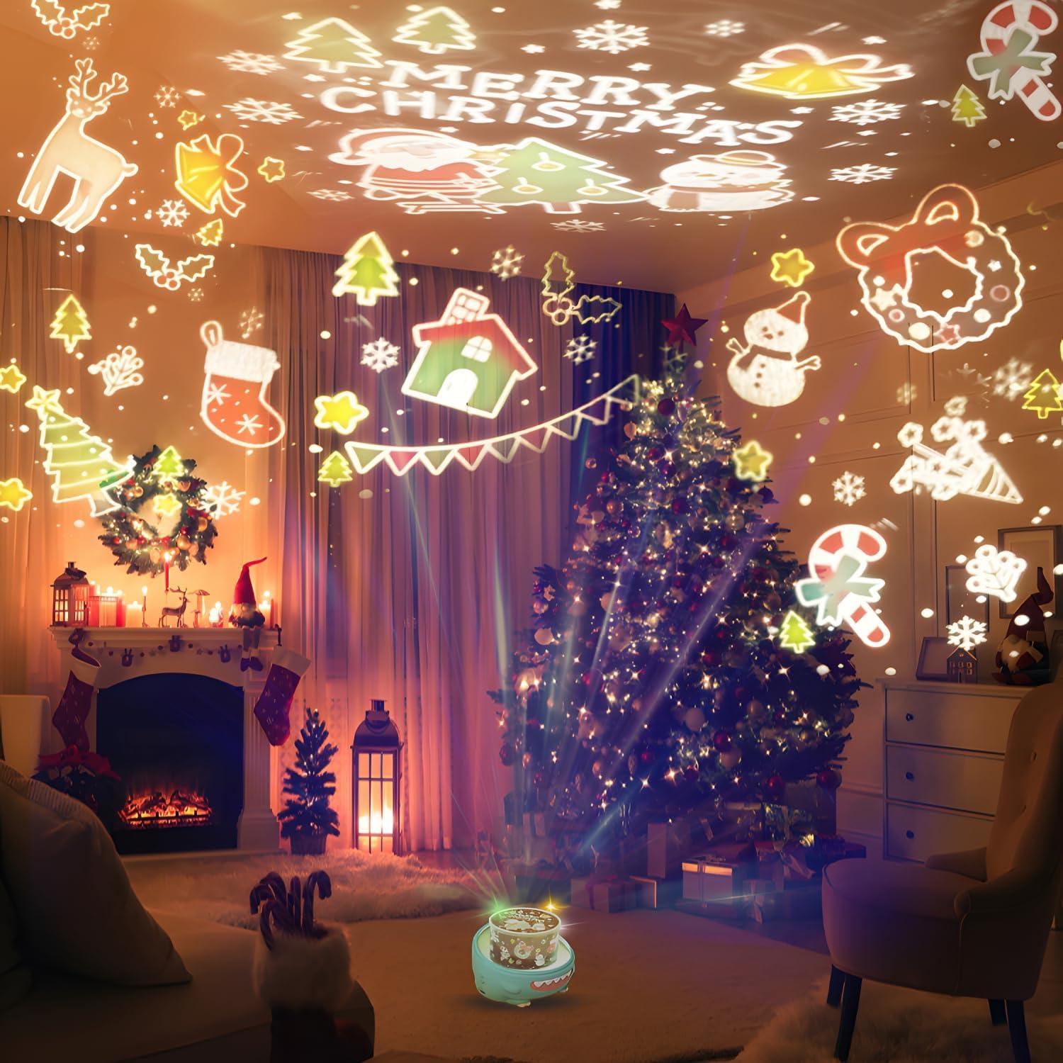 Proyector Nocturno de Estrellas WINICE Dinosaurio Azul