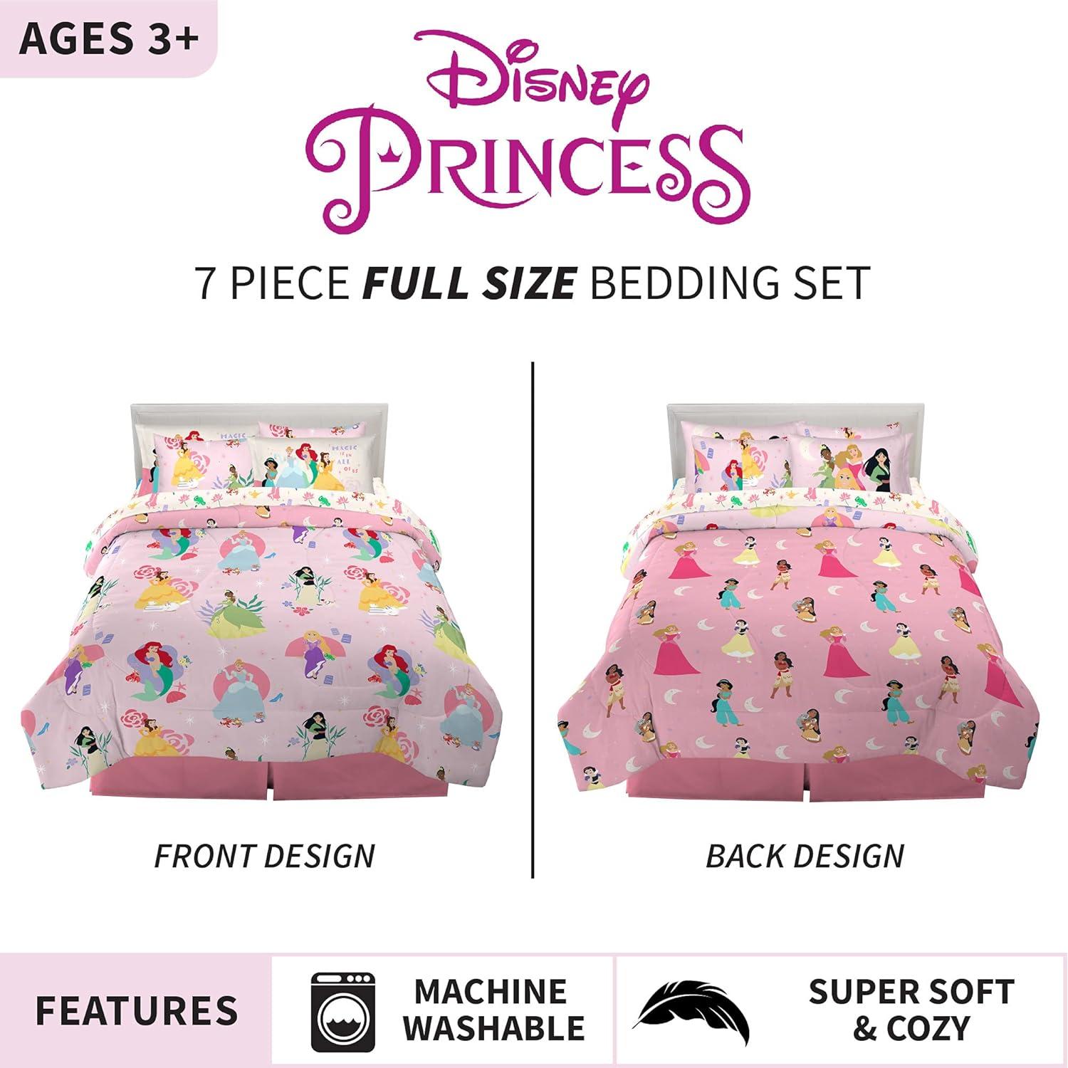 Juego de Ropa de Cama Disney Princesas 7 Piezas Completo