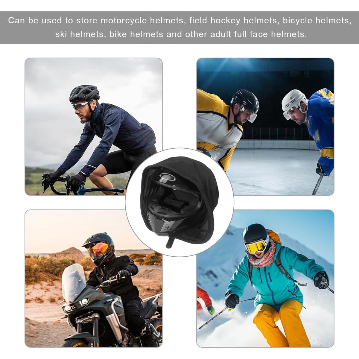 Bolsa para Casco Plegable FSTURIOS Negra 47x43 cm