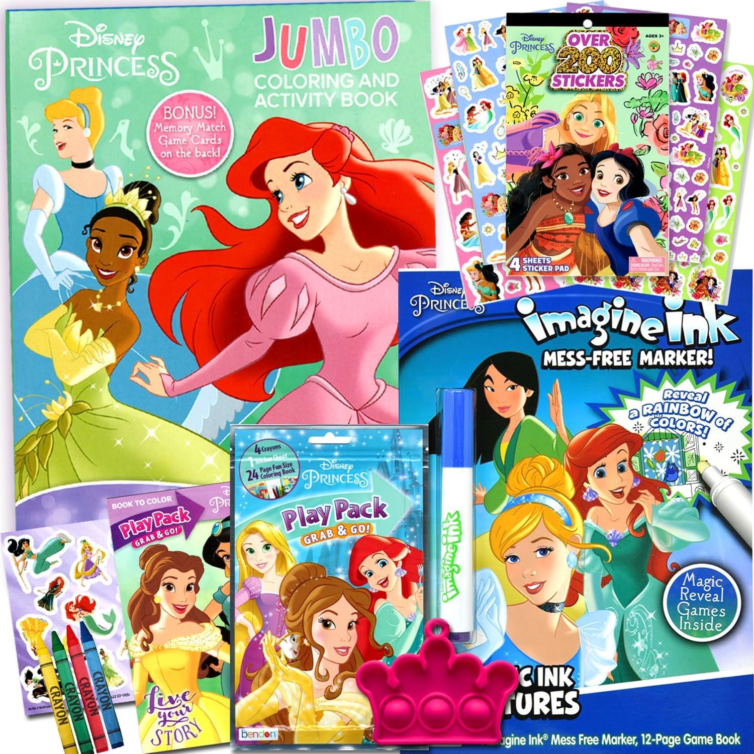 Set de Colorear Princesas Disney Bendon con Stickers y Juguete