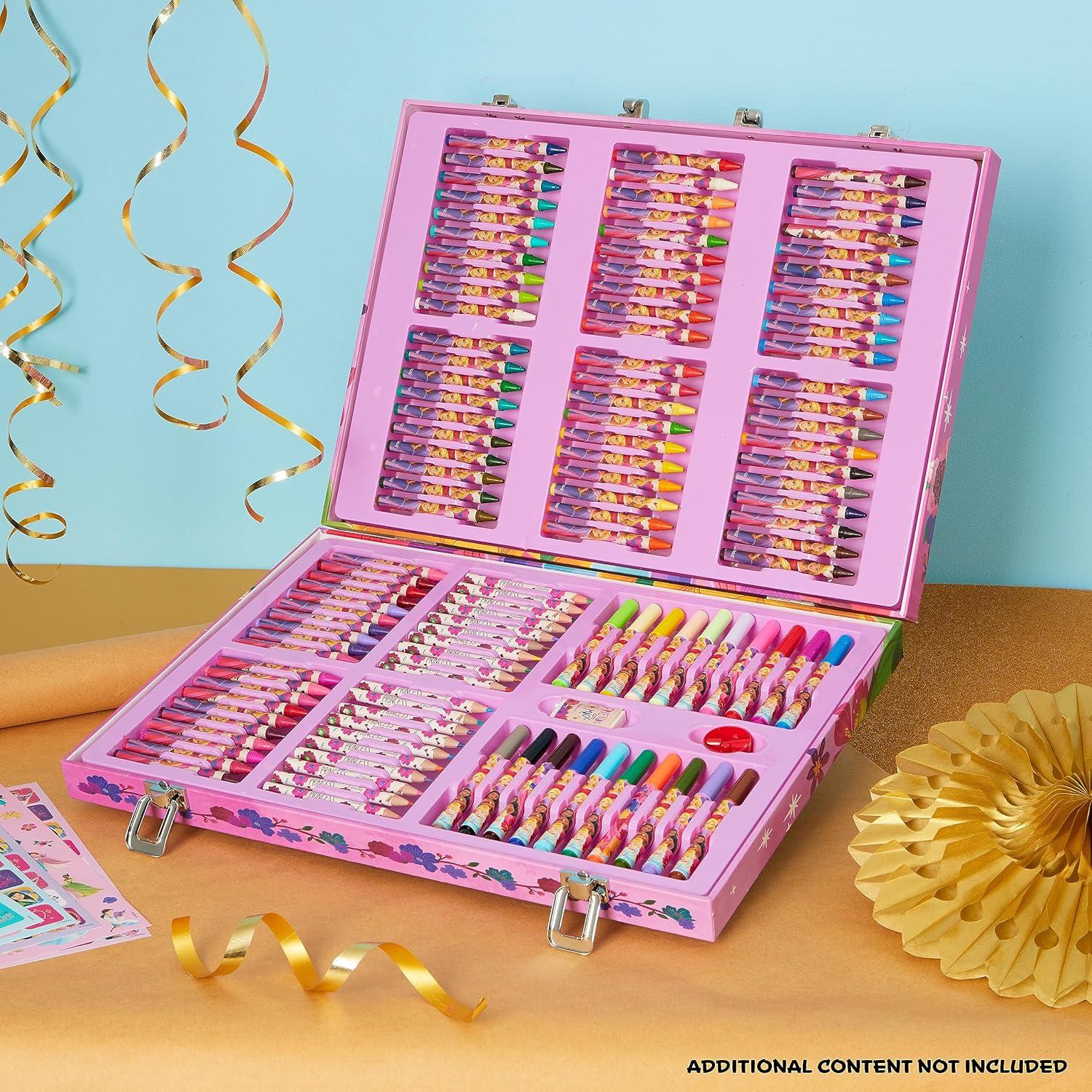 Kit de Dibujo Disney Princesas 130 Piezas Estuche de Arte