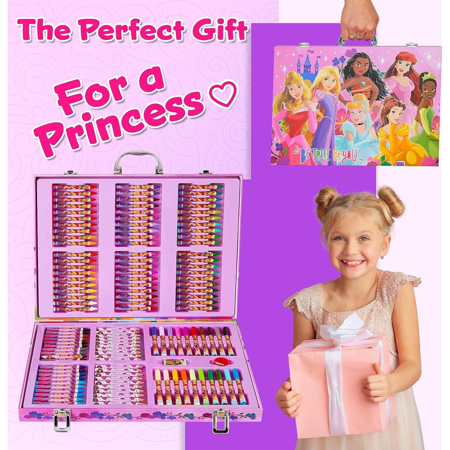 Kit de Dibujo Disney Princesas 130 Piezas Estuche de Arte
