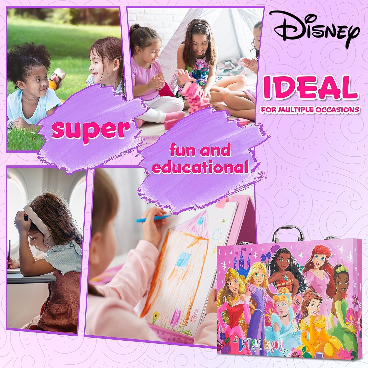 Kit de Dibujo Disney Princesas 130 Piezas Estuche de Arte
