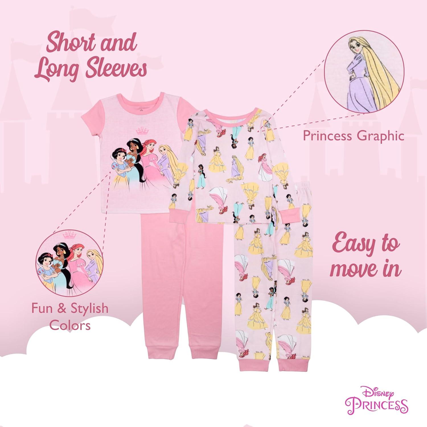 Pijama 4 Piezas Disney Frozen 2 Niñas Algodón 4T