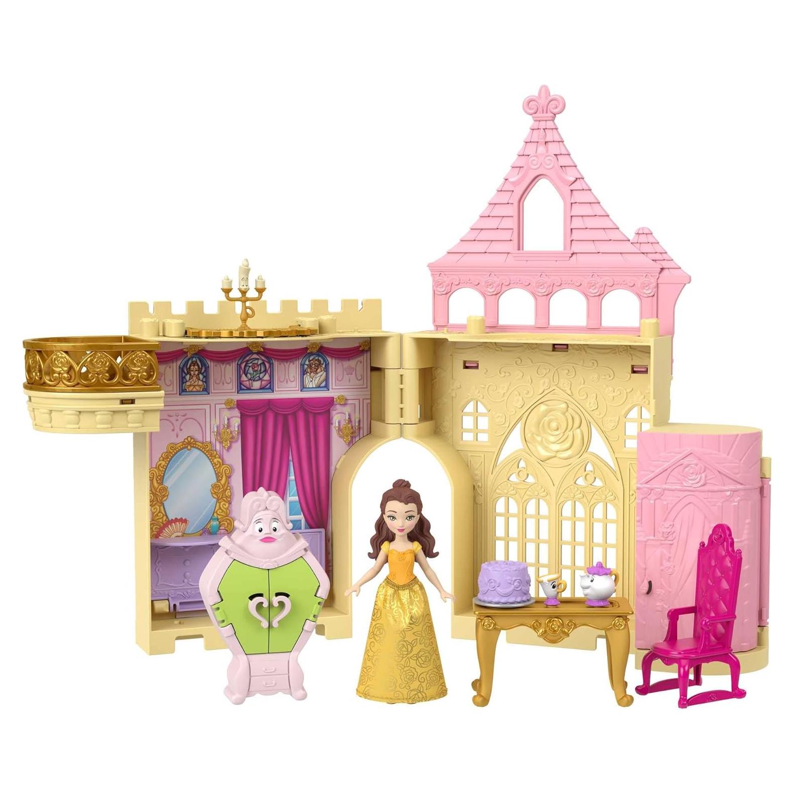 Casa de Muñecas Apilable Disney Bella Mattel 9 Piezas