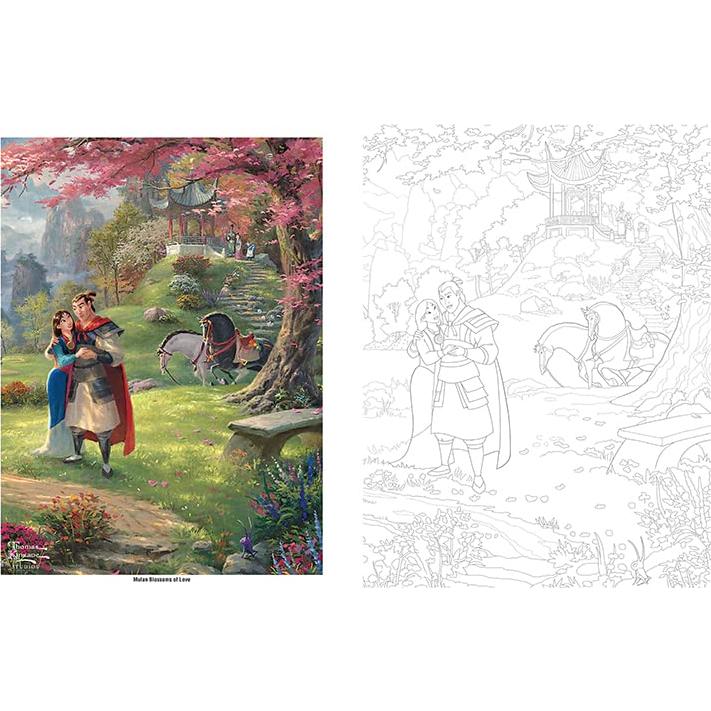Disney Dreams Collection Thomas Kinkade Studios Disney Princess Coloring Book