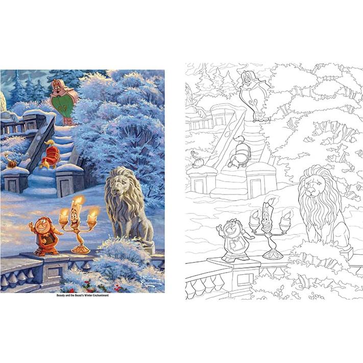 Disney Dreams Collection Thomas Kinkade Studios Disney Princess Coloring Book