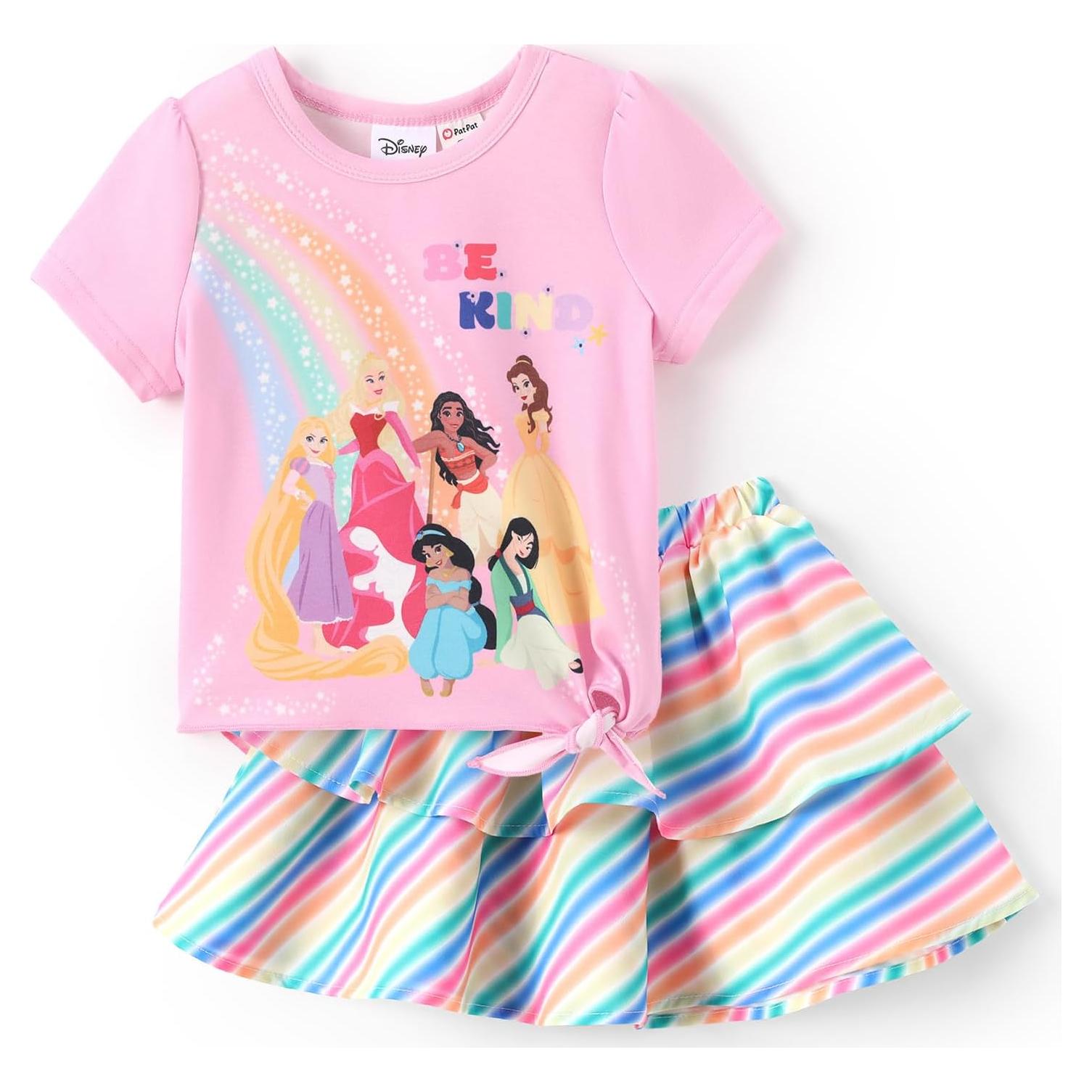 Vestido Princesa Disney Ariel Conjunto 2 Piezas 2-6 Años