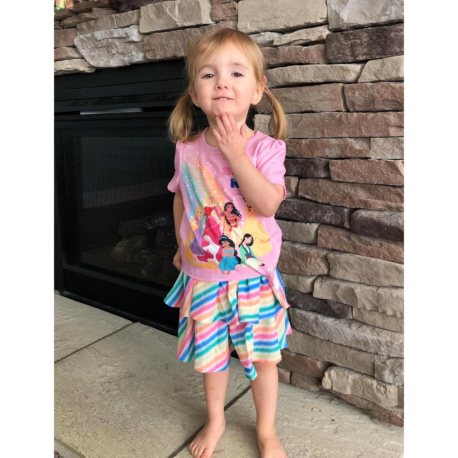 Vestido Princesa Disney Ariel Conjunto 2 Piezas 2-6 Años