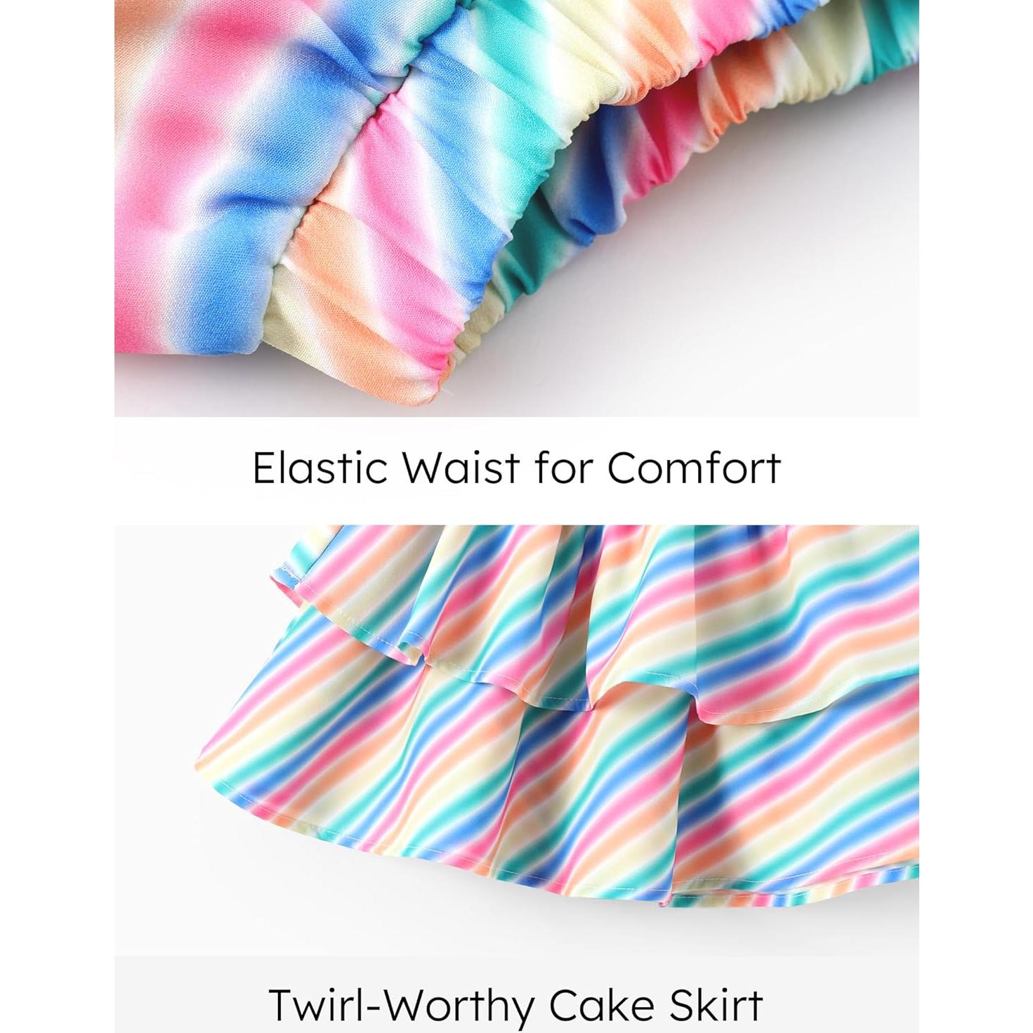 Vestido Princesa Disney Ariel Conjunto 2 Piezas 2-6 Años