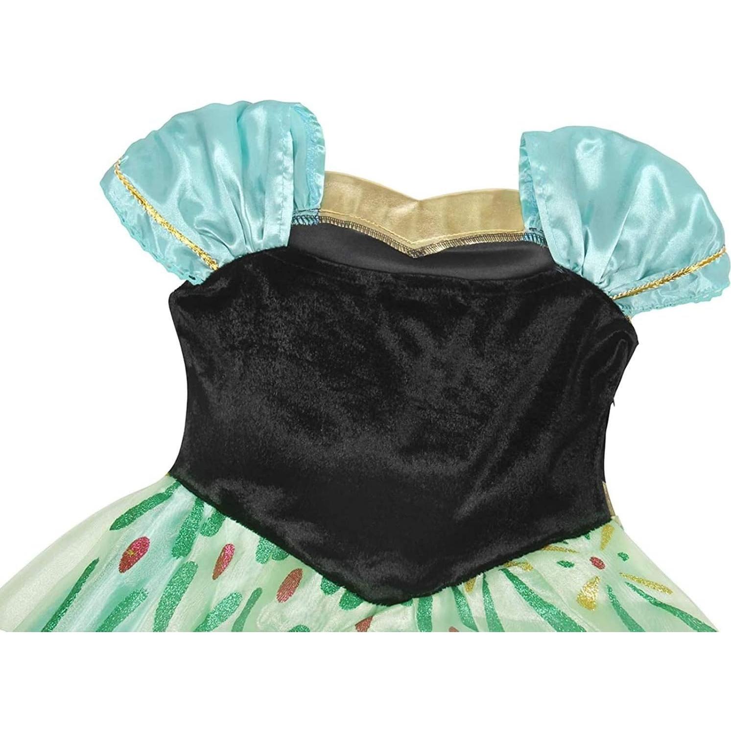 Vestido de baile para niñas Xinfenglai verde 4-5T