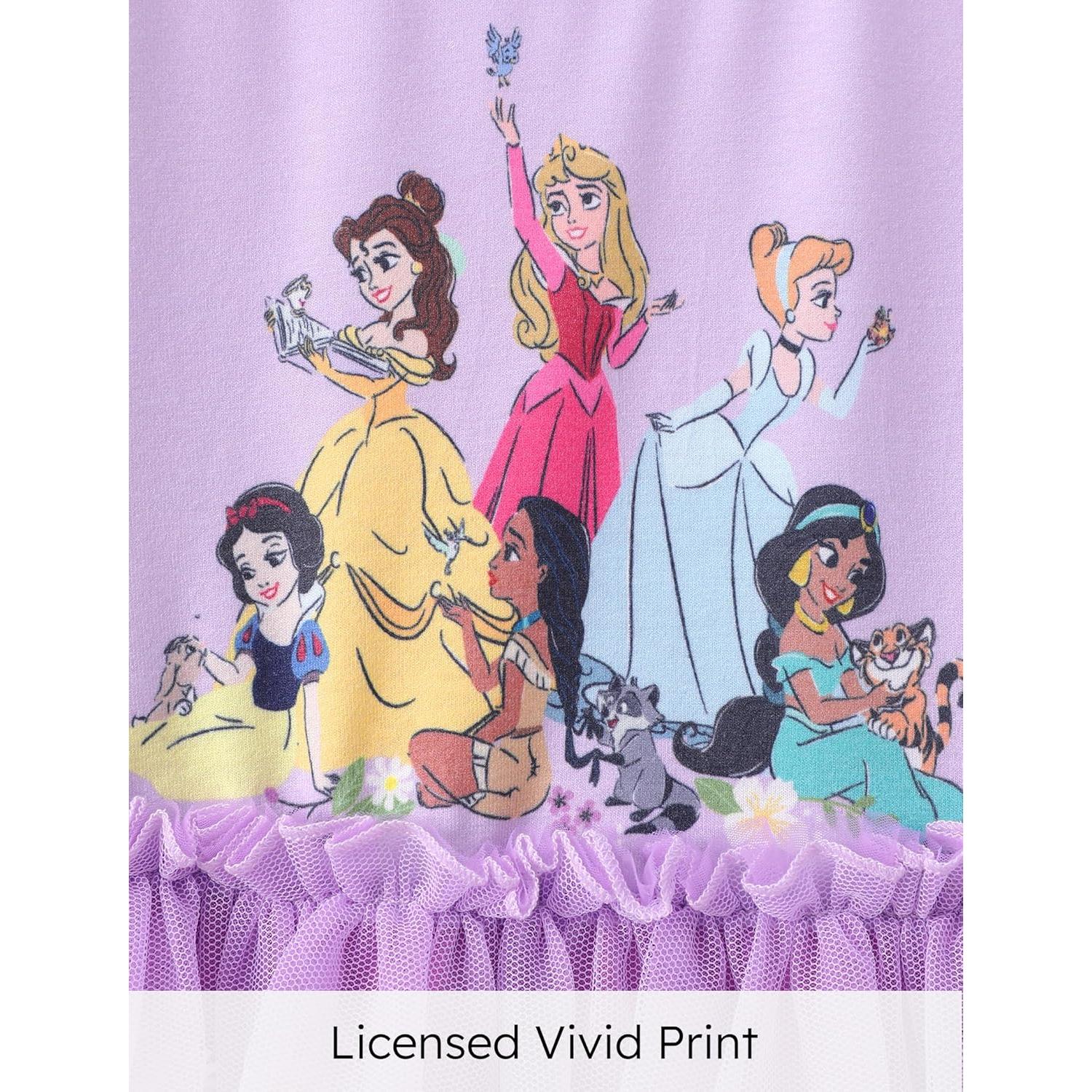 Vestido Princesa Disney para Niña 4-5T Tul Largas