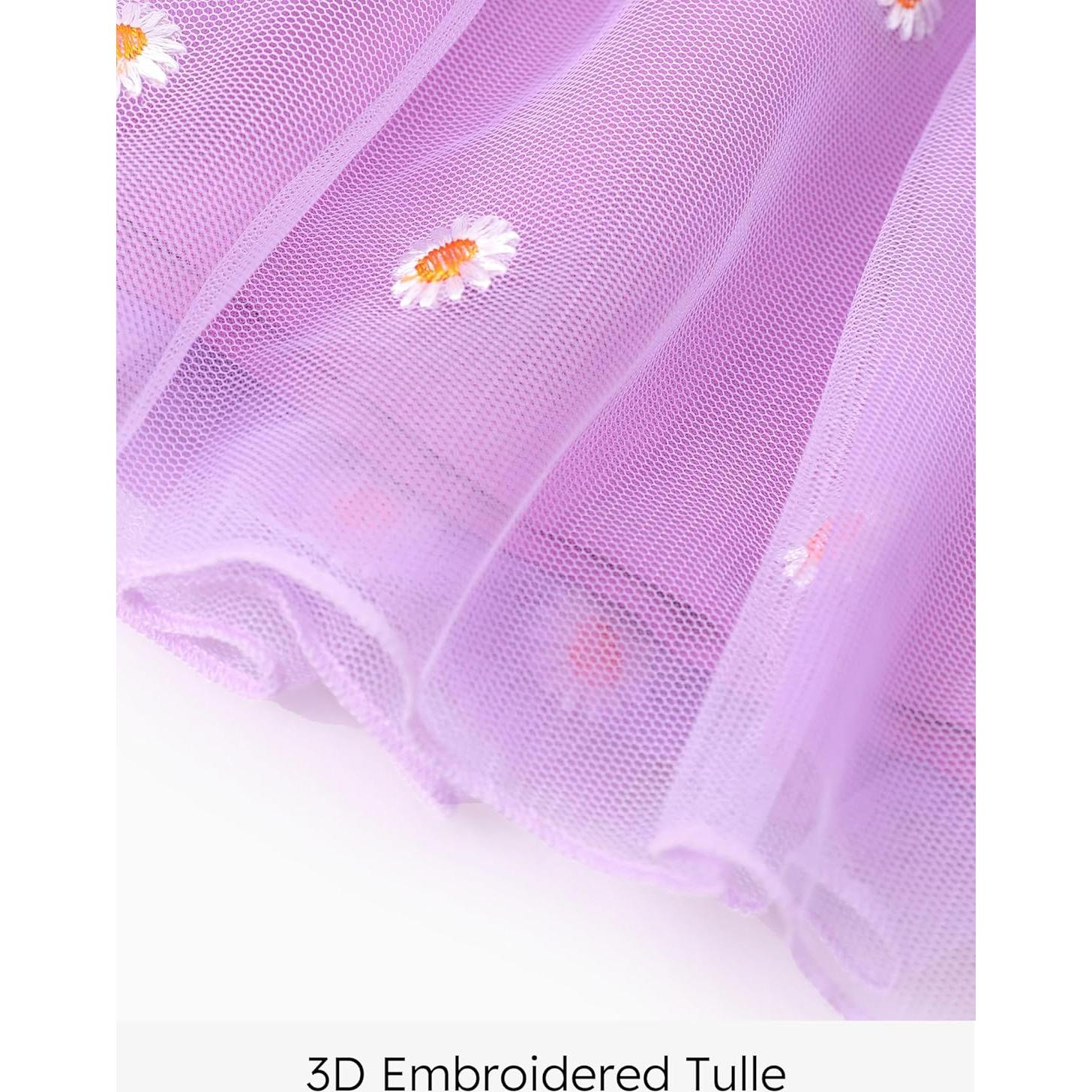 Vestido Princesa Disney para Niña 4-5T Tul Largas