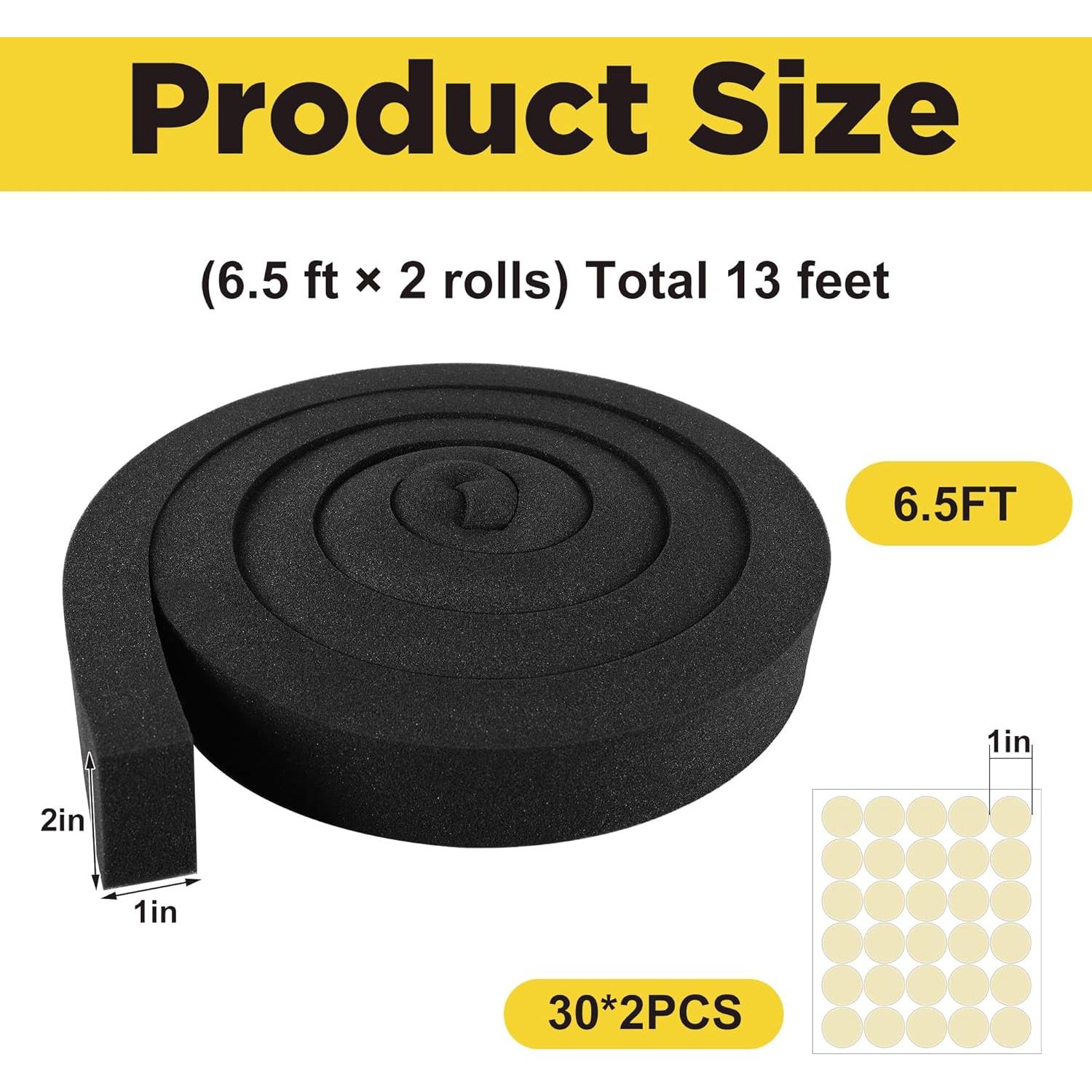 Cinta de Espuma Tlswshsy 5.08 cm x 1.98 m para Aire Acondicionado