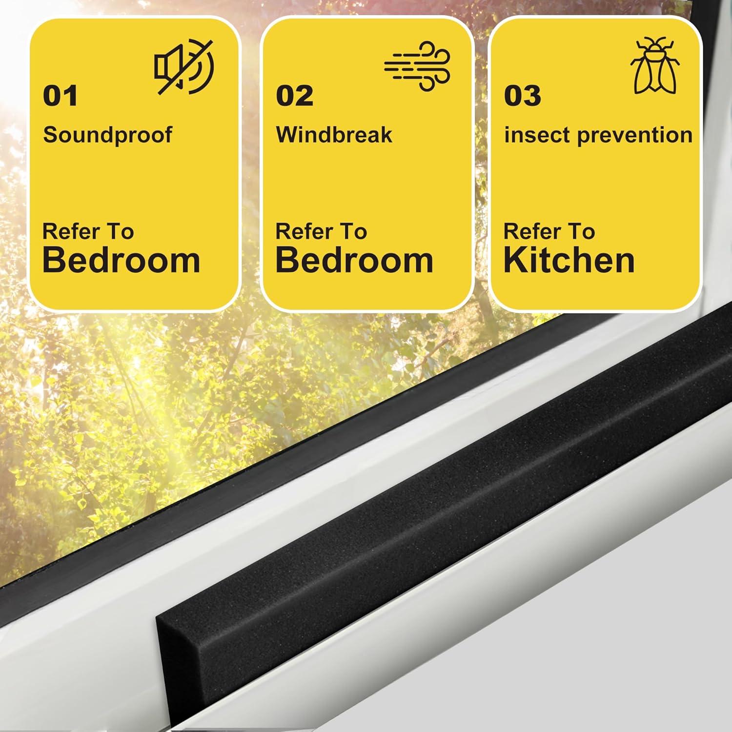 Cinta de Espuma Tlswshsy 5.08 cm x 1.98 m para Aire Acondicionado