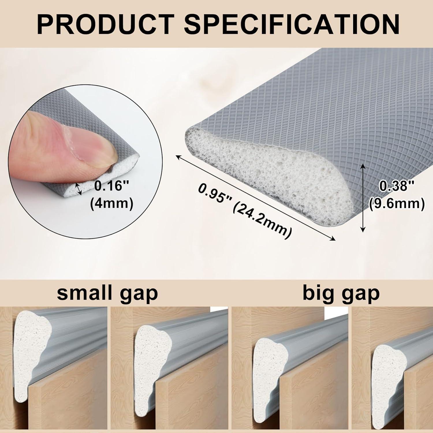 Tira de Sellado Autoadhesiva Hungbak 299.72 cm Gris