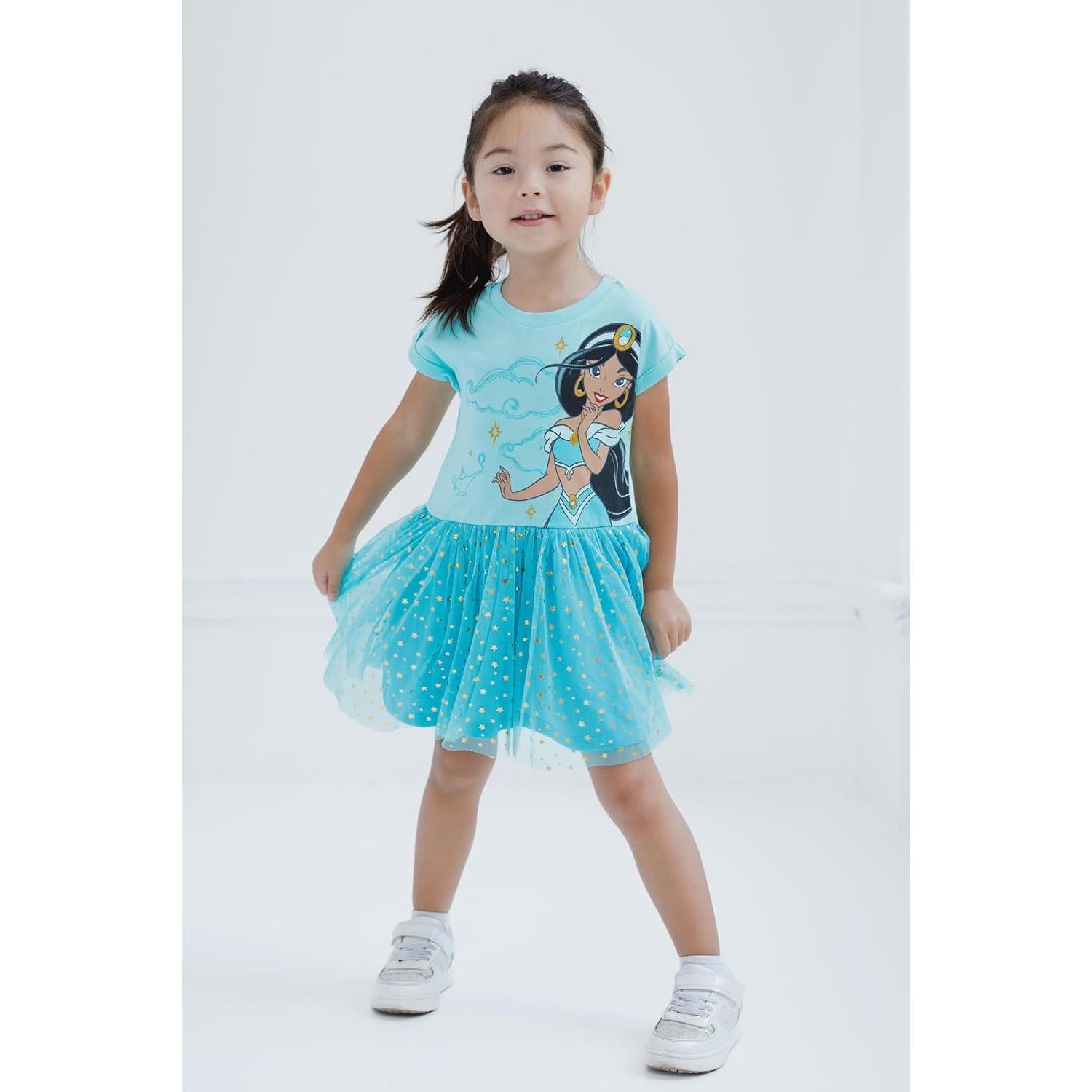 Vestido de Tul para Niñas Disney Moana Talla 5T Turquesa