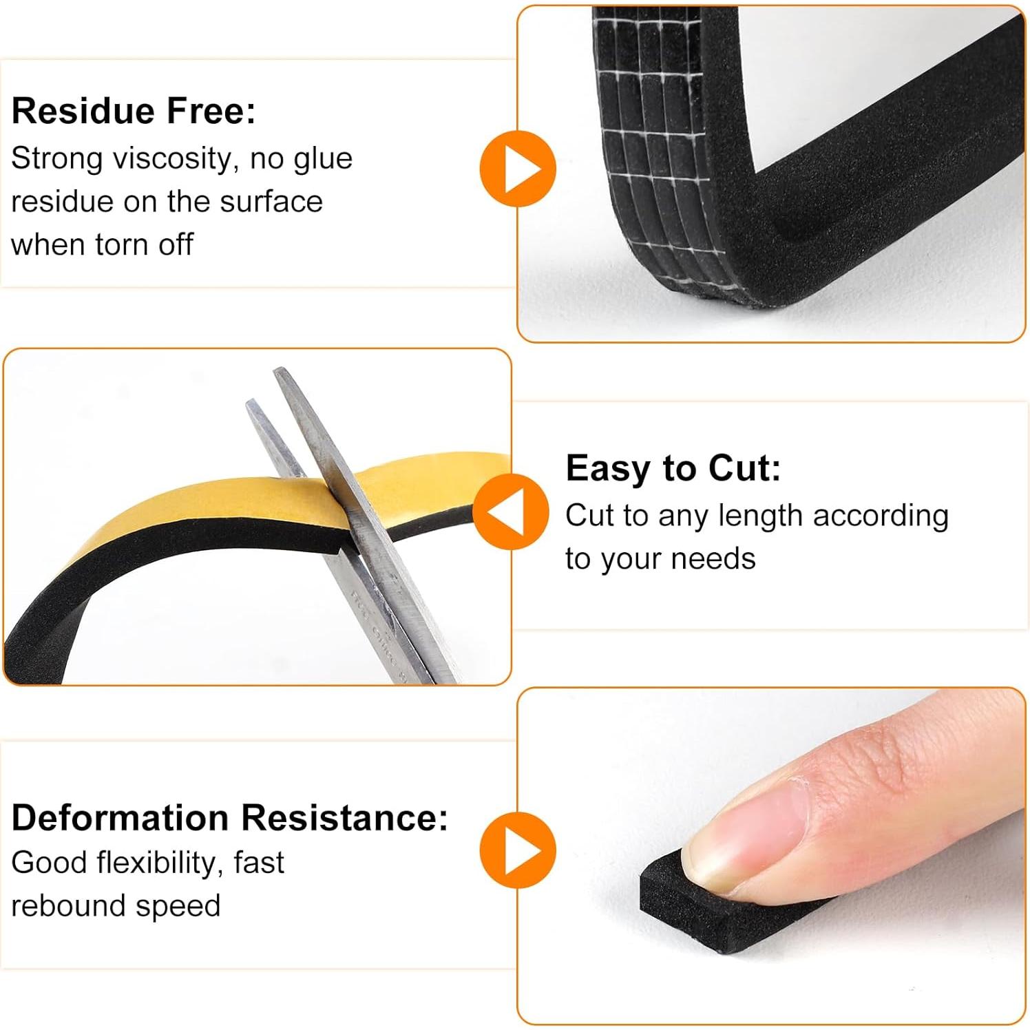 Burlete para Puertas Ninsula 10m x 1.27cm Espuma Aislante