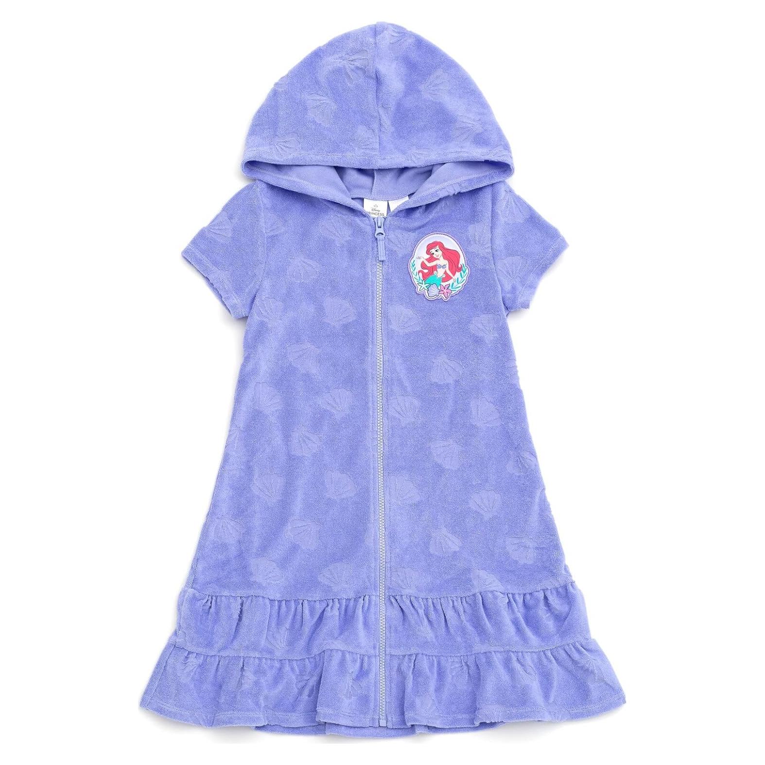 Cubierta de baño Disney Minnie Mouse 5T púrpura con capucha