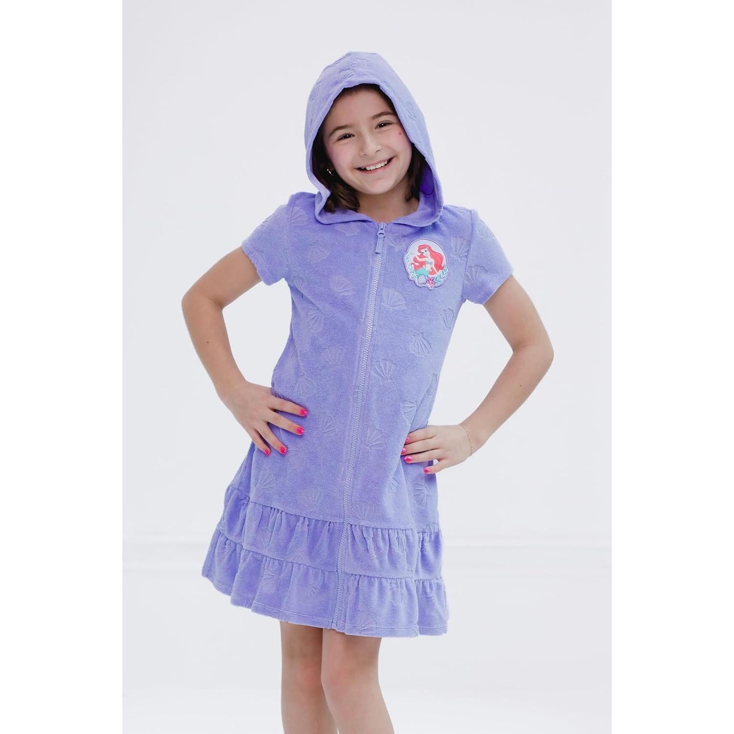 Cubierta de baño Disney Minnie Mouse 5T púrpura con capucha