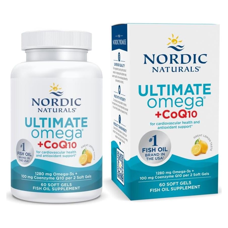Omega 3 Ultimate + CoQ10 Limón 60 Geles Blandos 1280 mg