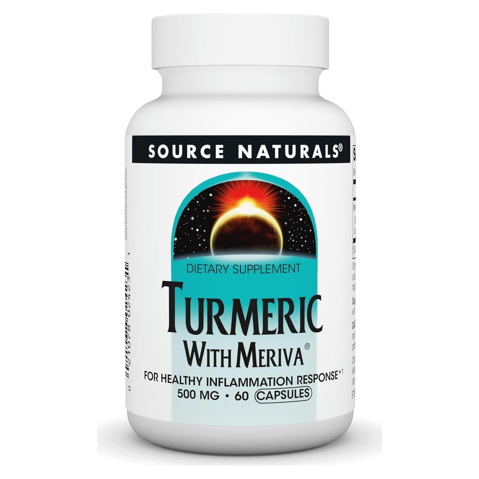 Cápsulas de Cúrcuma Source Naturals 500mg - 60 Unidades
