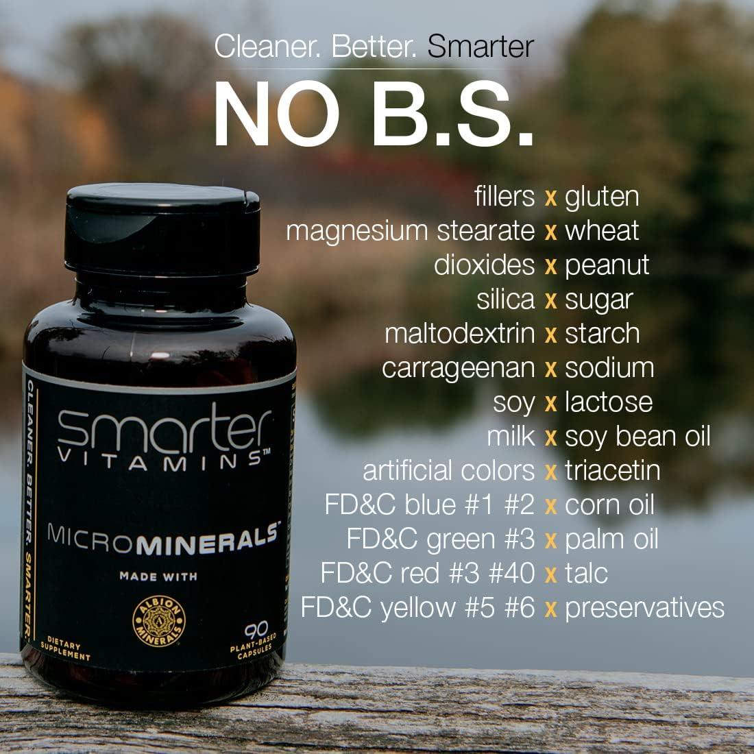 Suplemento de Zinc Bisglicinato Smarter 15mg 90 Cápsulas Veganas