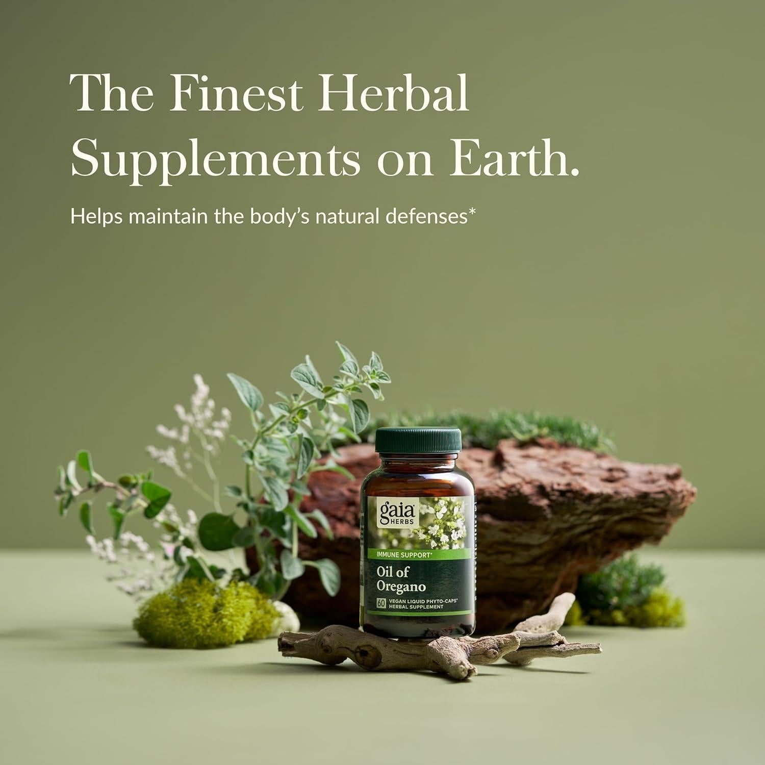 Suplemento Inmunológico Gaia Herbs Aceite de Orégano 60 Cápsulas