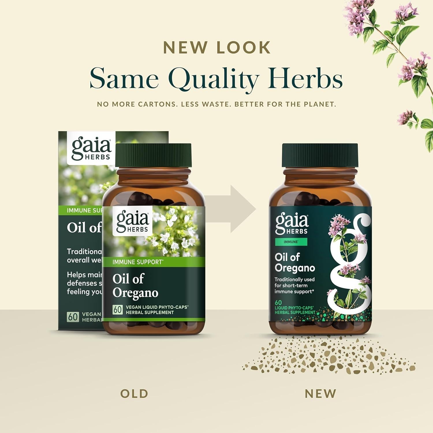Suplemento Inmunológico Gaia Herbs Aceite de Orégano 60 Cápsulas