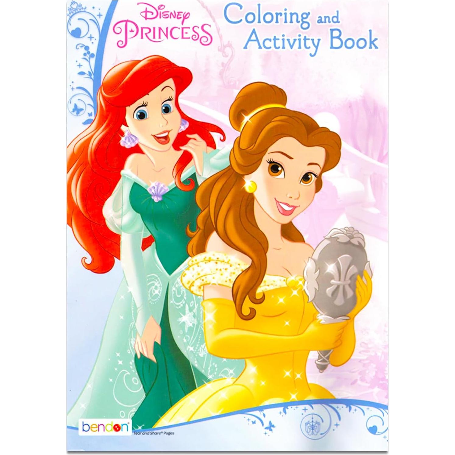 Conjunto de Bolsa de Viaje Princesa Disney con Libro y Stickers