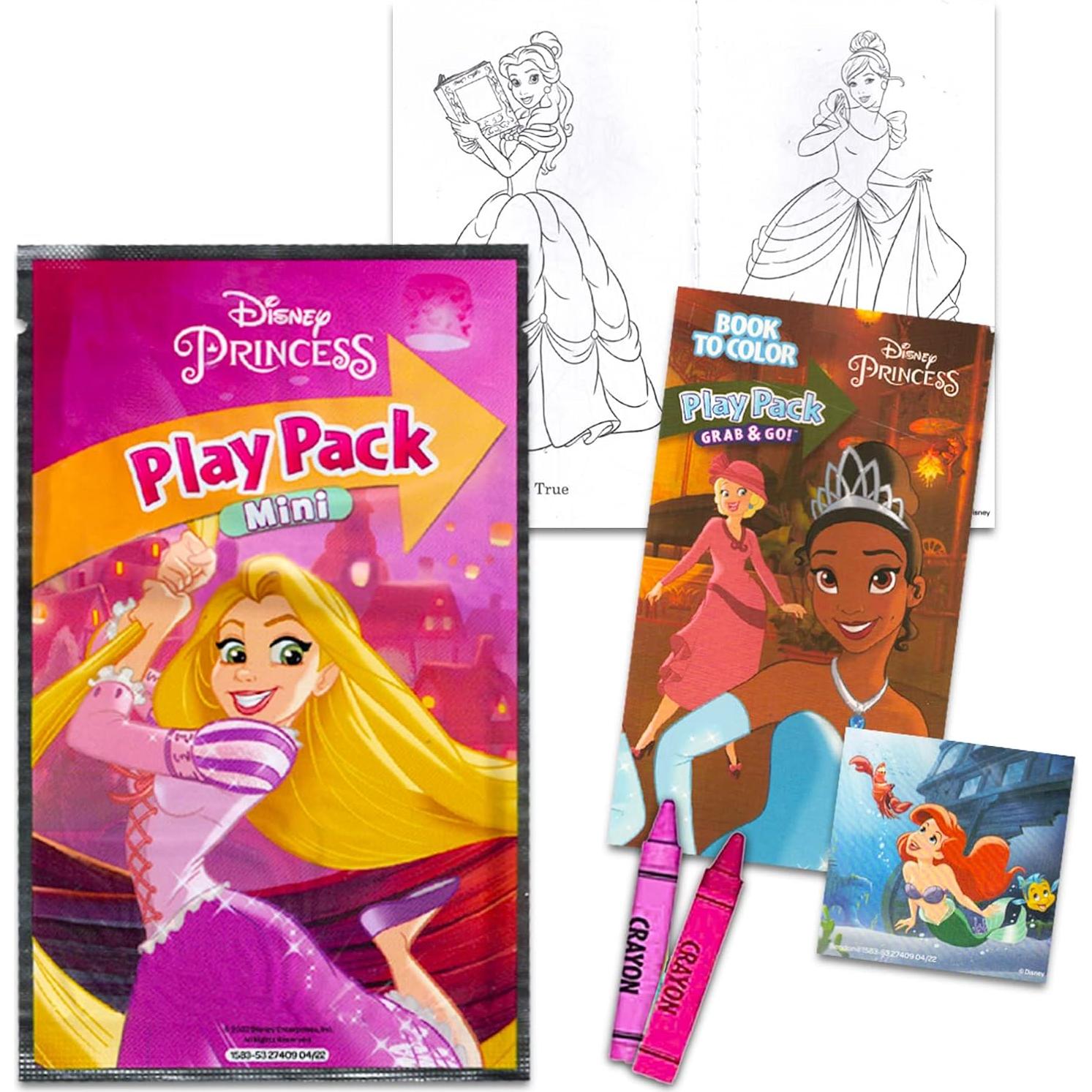 Conjunto de Bolsa de Viaje Princesa Disney con Libro y Stickers