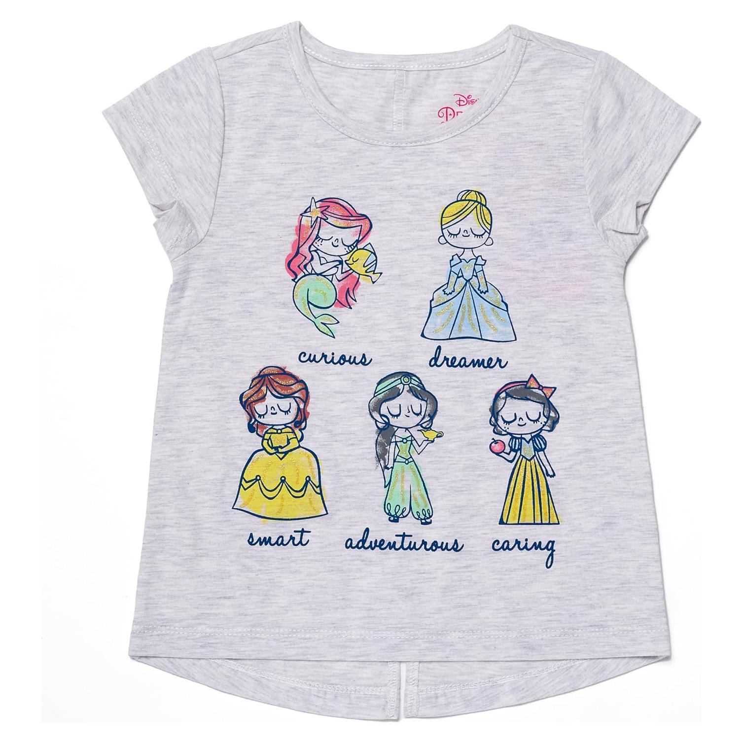 Camiseta Princesa Disney para Niñas 3T Multi Gris