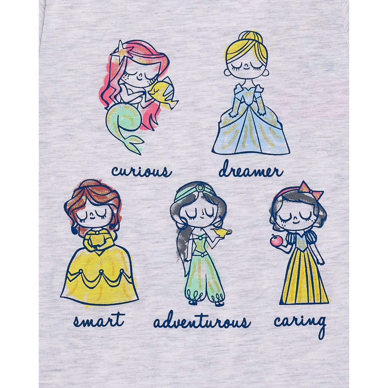 Camiseta Princesa Disney para Niñas 3T Multi Gris