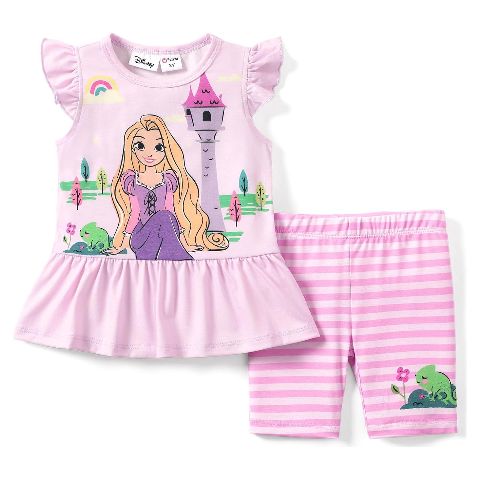Conjunto Ropa Niña Princesa Disney Camiseta y Leggings