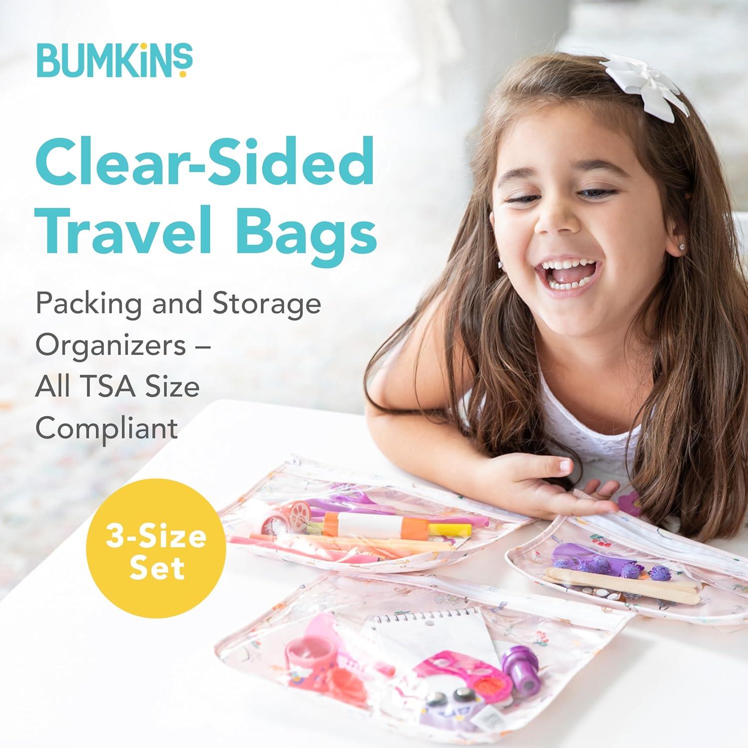 Bumkins Neceser de Viaje Disney, 3 Piezas Aprobadas por TSA