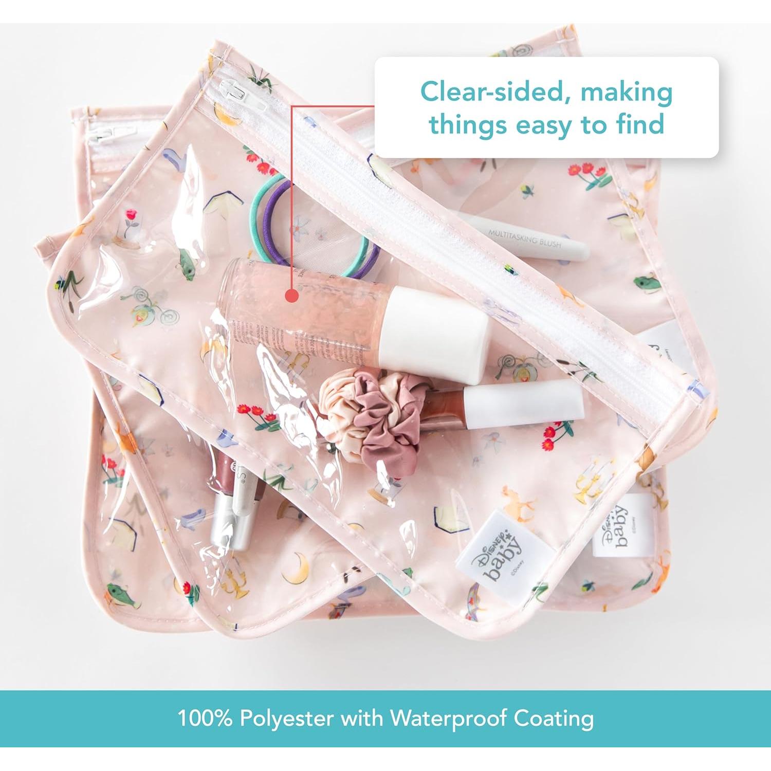 Bumkins Neceser de Viaje Disney, 3 Piezas Aprobadas por TSA