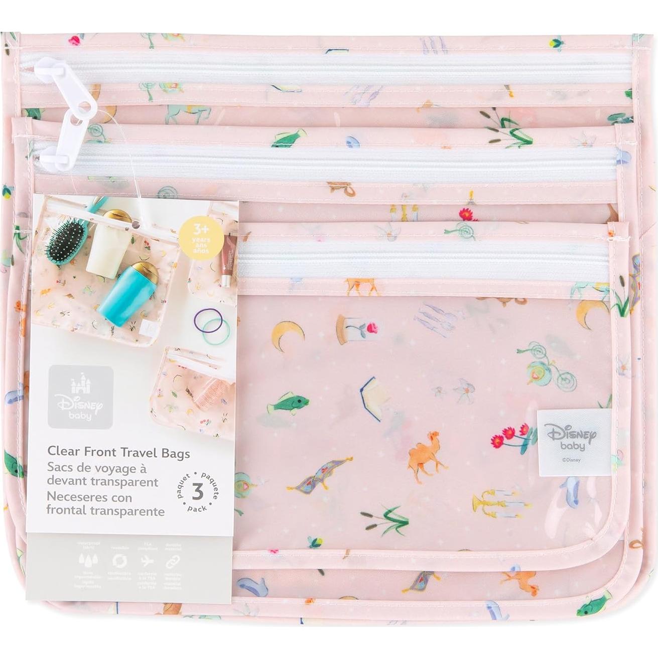 Bumkins Neceser de Viaje Disney, 3 Piezas Aprobadas por TSA