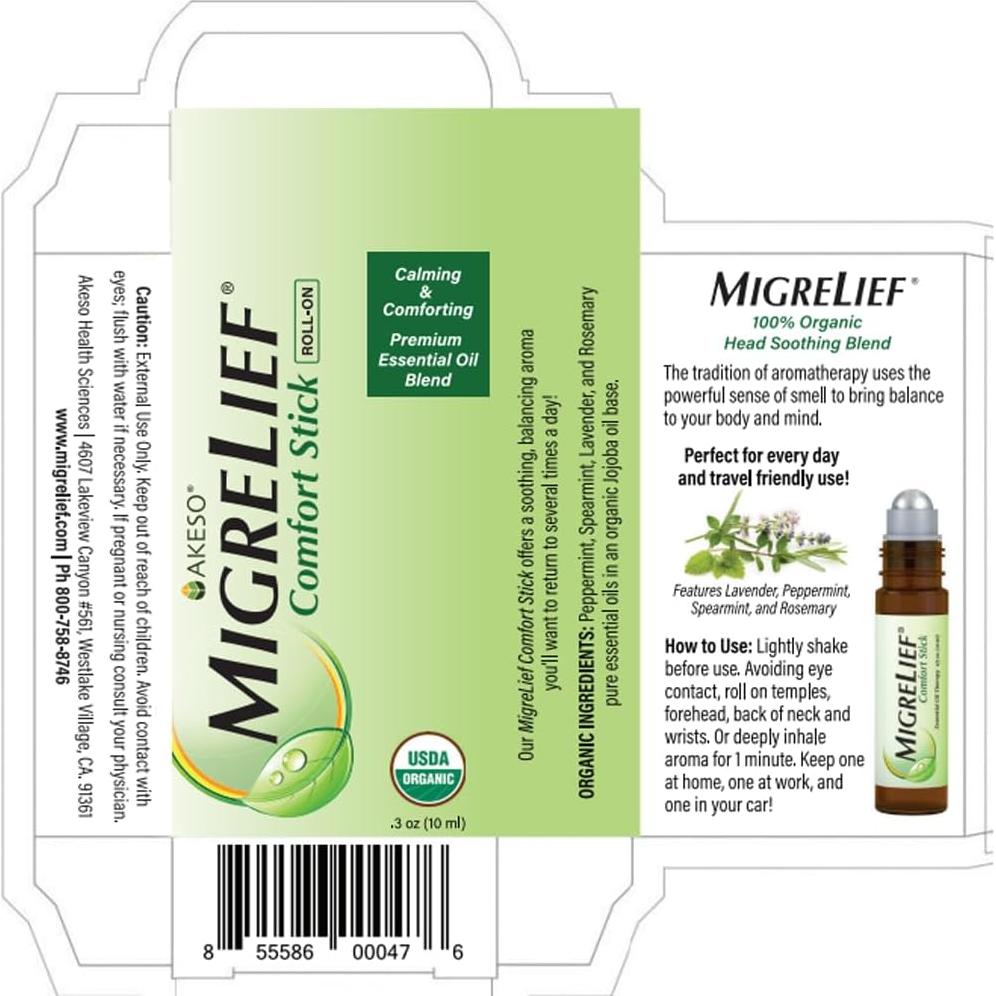 MigreLief Stick Roll-On 10ml - Aceites Esenciales Orgánicos